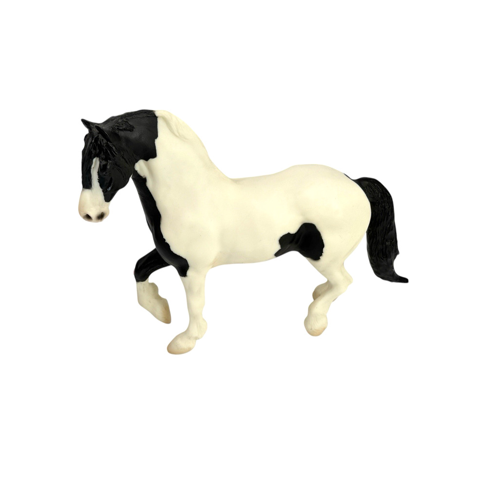 Breyer Traditional Horse The Gypsy King, Matte Black, Pinto Friesian #1148